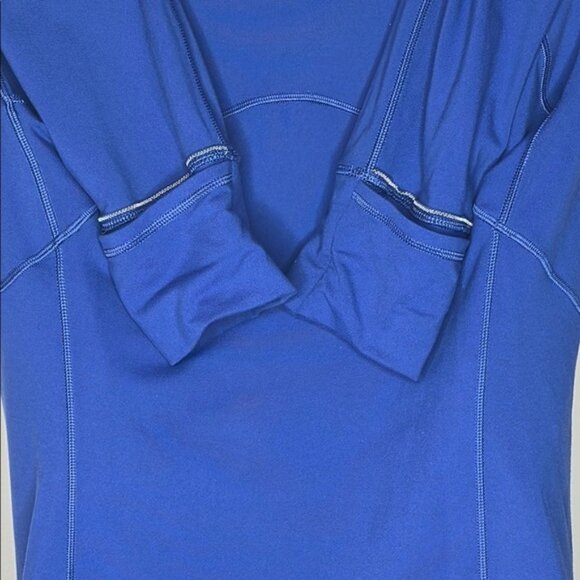 Lululemon Athletica Blue Polo Relaxed Long Sleeve Tee - Picture 4 of 4